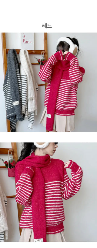 Striped Knit Top