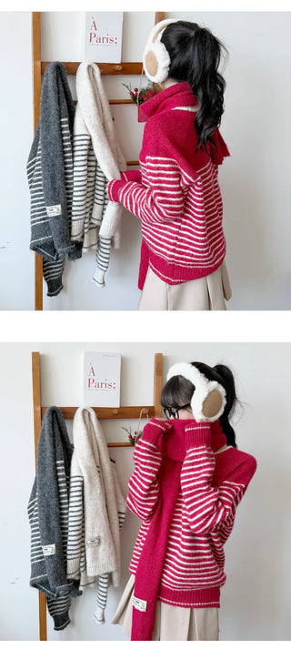Striped Knit Top
