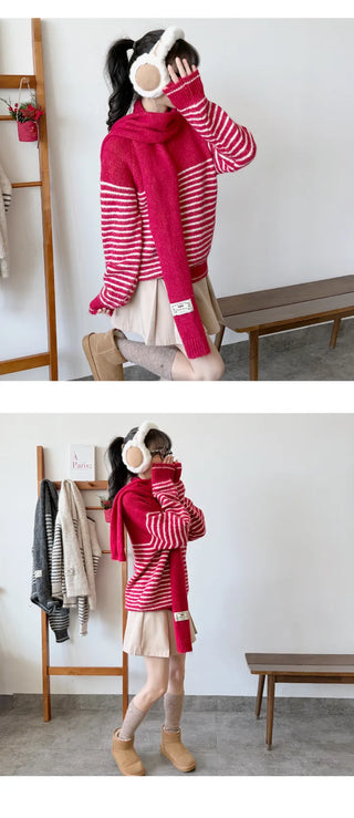 Striped Knit Top