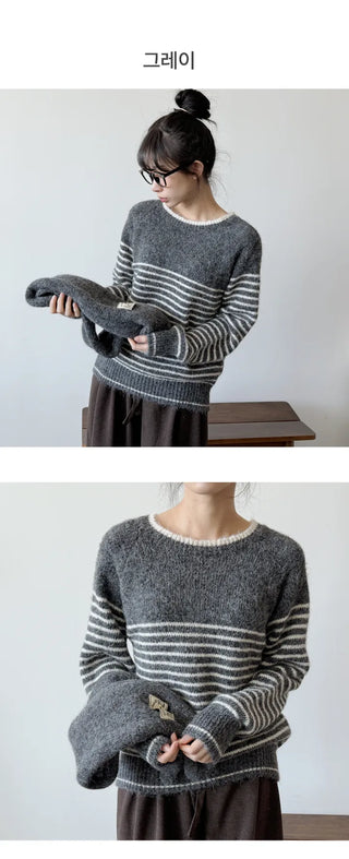 Striped Knit Top