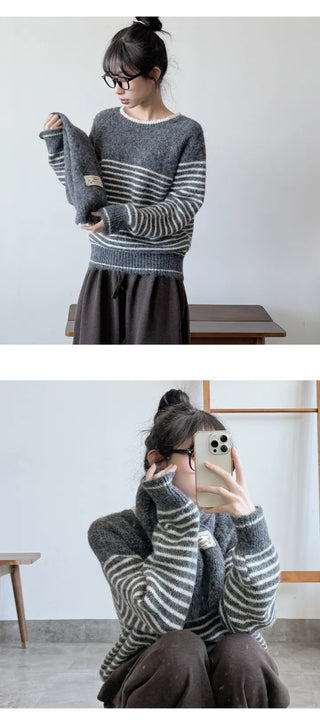 Striped Knit Top