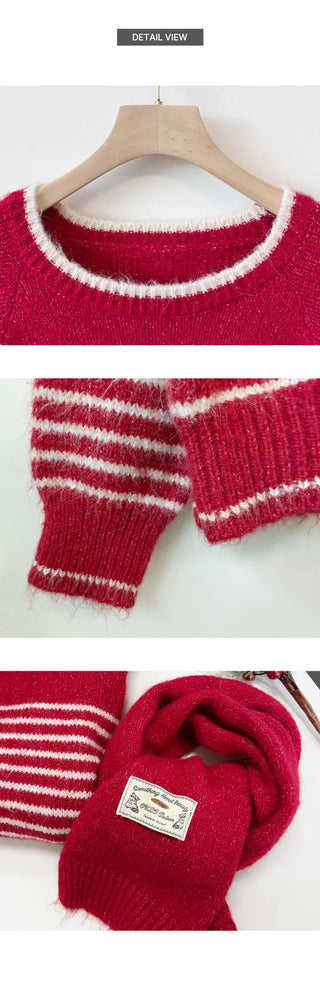 Striped Knit Top