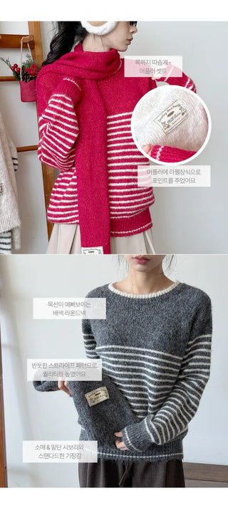 Striped Knit Top