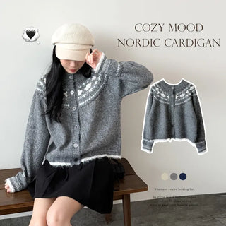 Floral Knit Cardigan