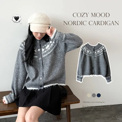 Floral Knit Cardigan