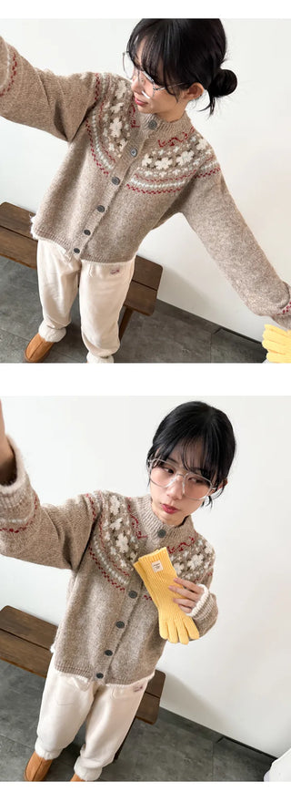Floral Knit Cardigan