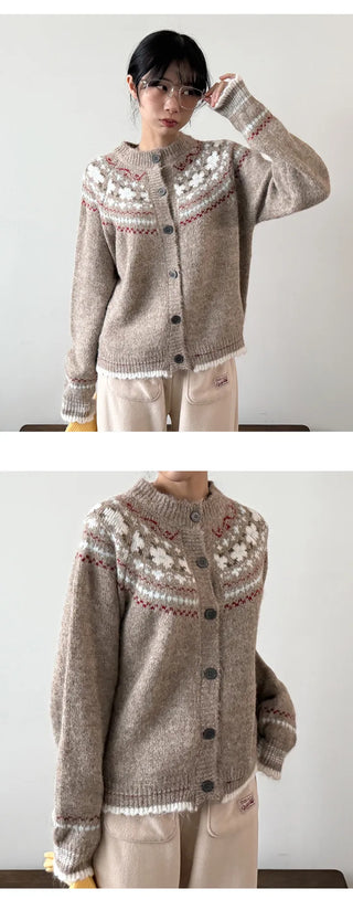 Floral Knit Cardigan