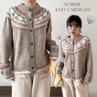 Floral Knit Cardigan