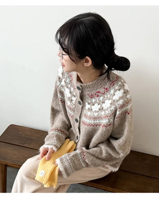 Floral Knit Cardigan