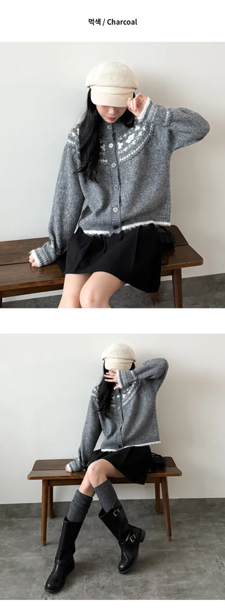 Floral Knit Cardigan