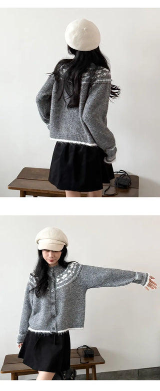 Floral Knit Cardigan