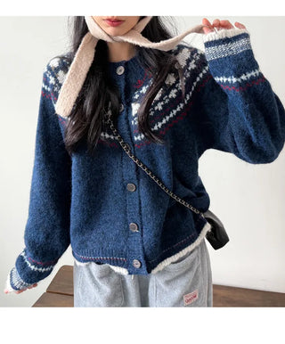 Floral Knit Cardigan