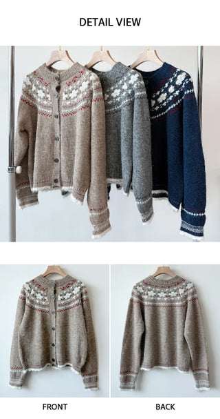 Floral Knit Cardigan