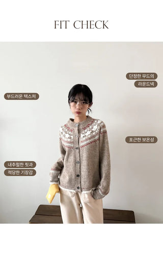 Floral Knit Cardigan