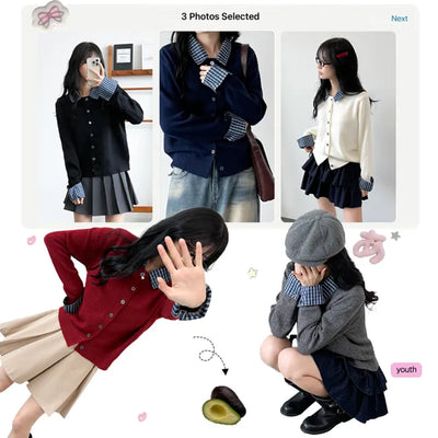 Layered Cardigan