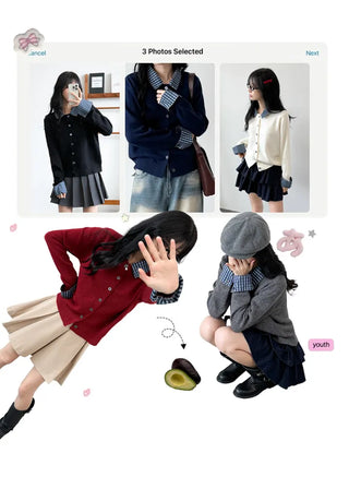 Layered Cardigan