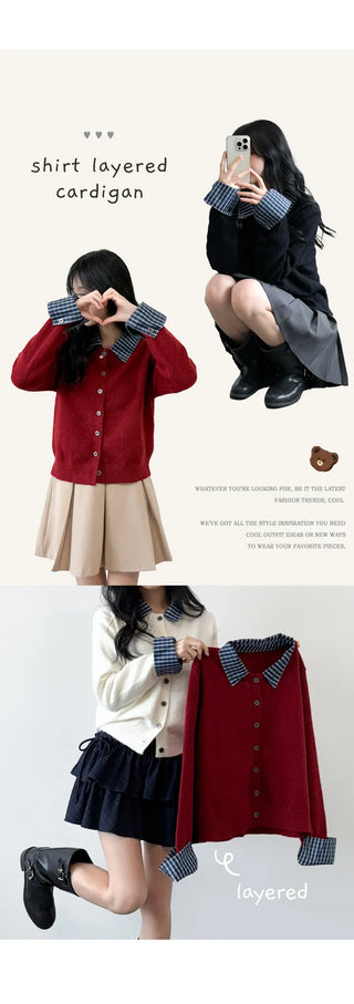 Layered Cardigan