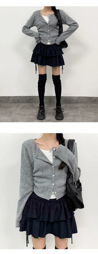Layered Cardigan Set