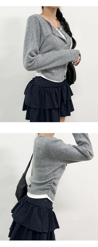 Layered Cardigan Set