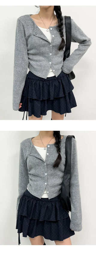 Layered Cardigan Set
