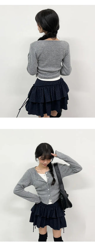 Layered Cardigan Set