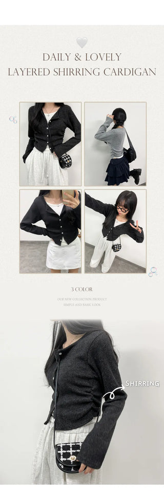 Layered Cardigan Set