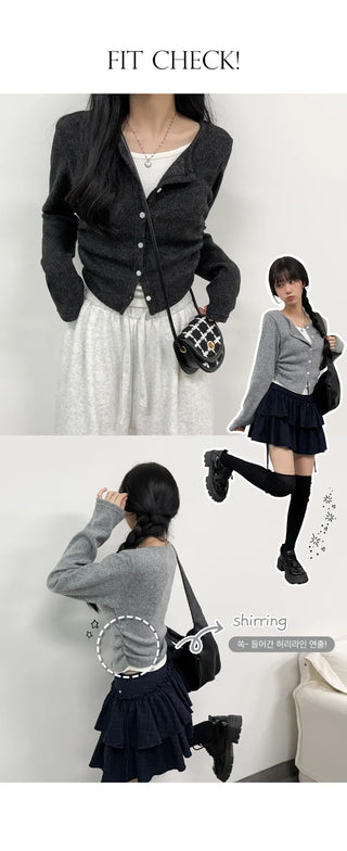 Layered Cardigan Set