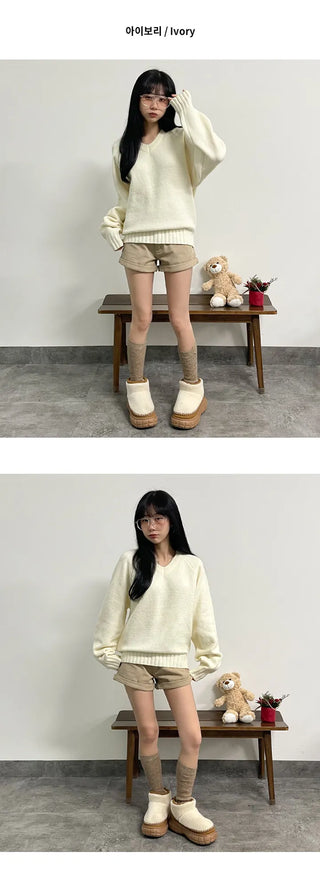 V Neck Knit