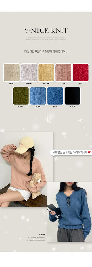 V Neck Knit
