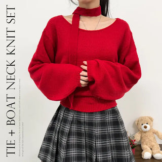 Boat Neck Knit