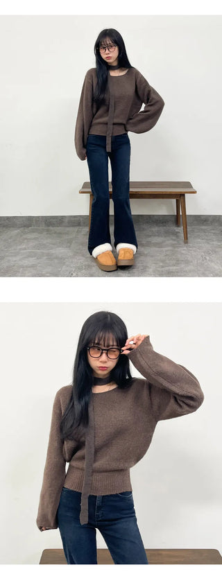 Boat Neck Knit