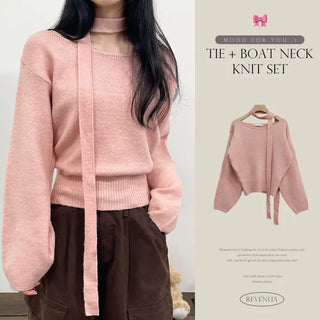 Boat Neck Knit