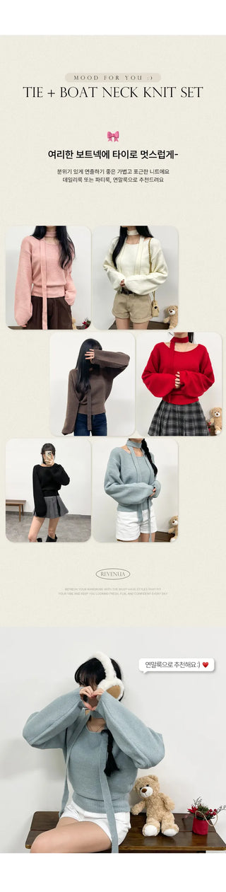 Boat Neck Knit