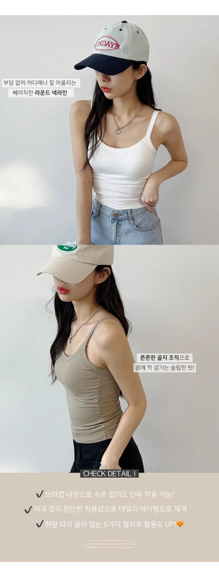 Ribbed Sleeveless Bra Top