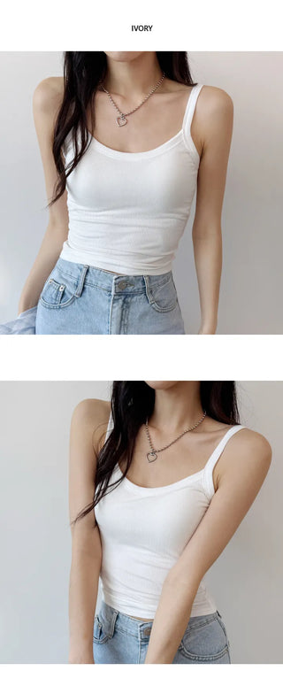 Ribbed Sleeveless Bra Top