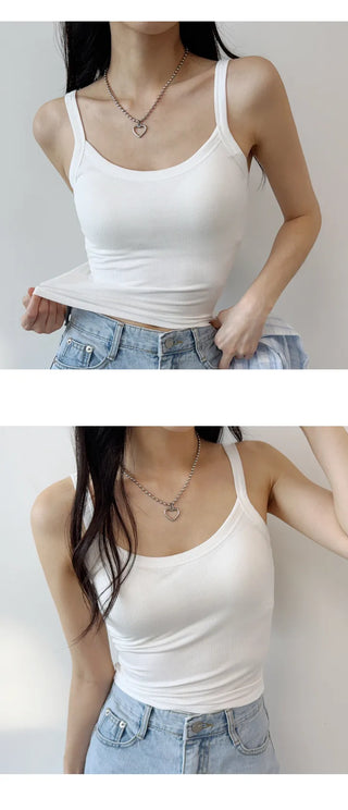 Ribbed Sleeveless Bra Top