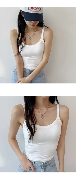 Ribbed Sleeveless Bra Top
