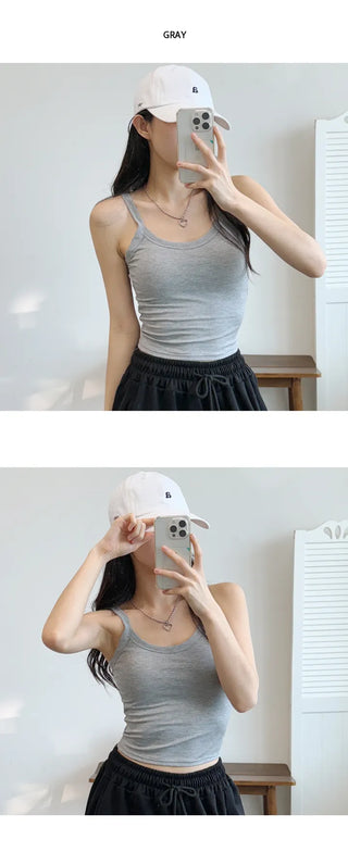 Ribbed Sleeveless Bra Top