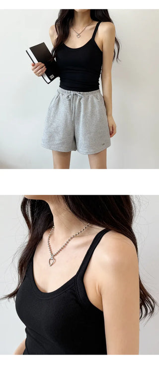 Ribbed Sleeveless Bra Top
