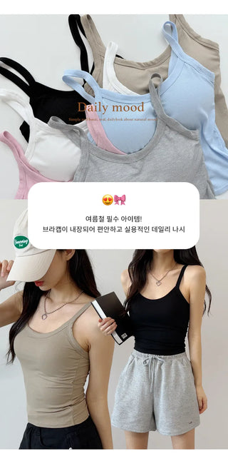 Ribbed Sleeveless Bra Top