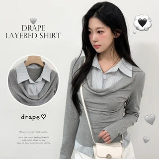 Shirred Shirt Tee