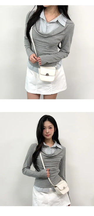 Shirred Shirt Tee