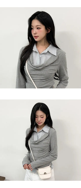 Shirred Shirt Tee