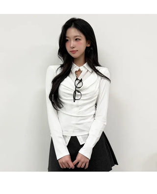 Shirred Shirt Tee