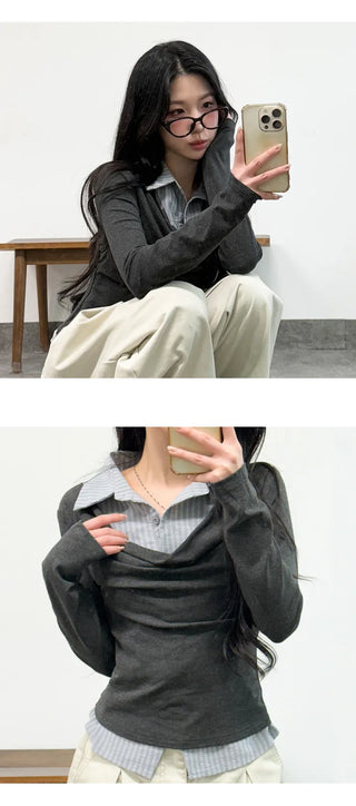 Shirred Shirt Tee