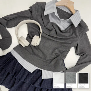 Shirred Shirt Tee