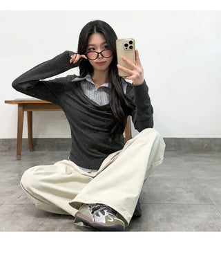 Shirred Shirt Tee