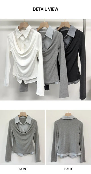 Shirred Shirt Tee