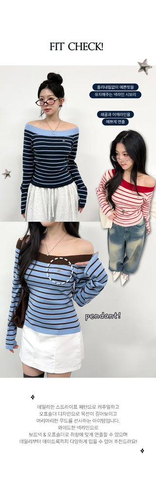 Striped Knit Top