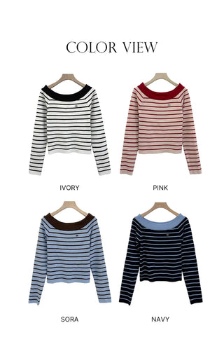 Striped Knit Top